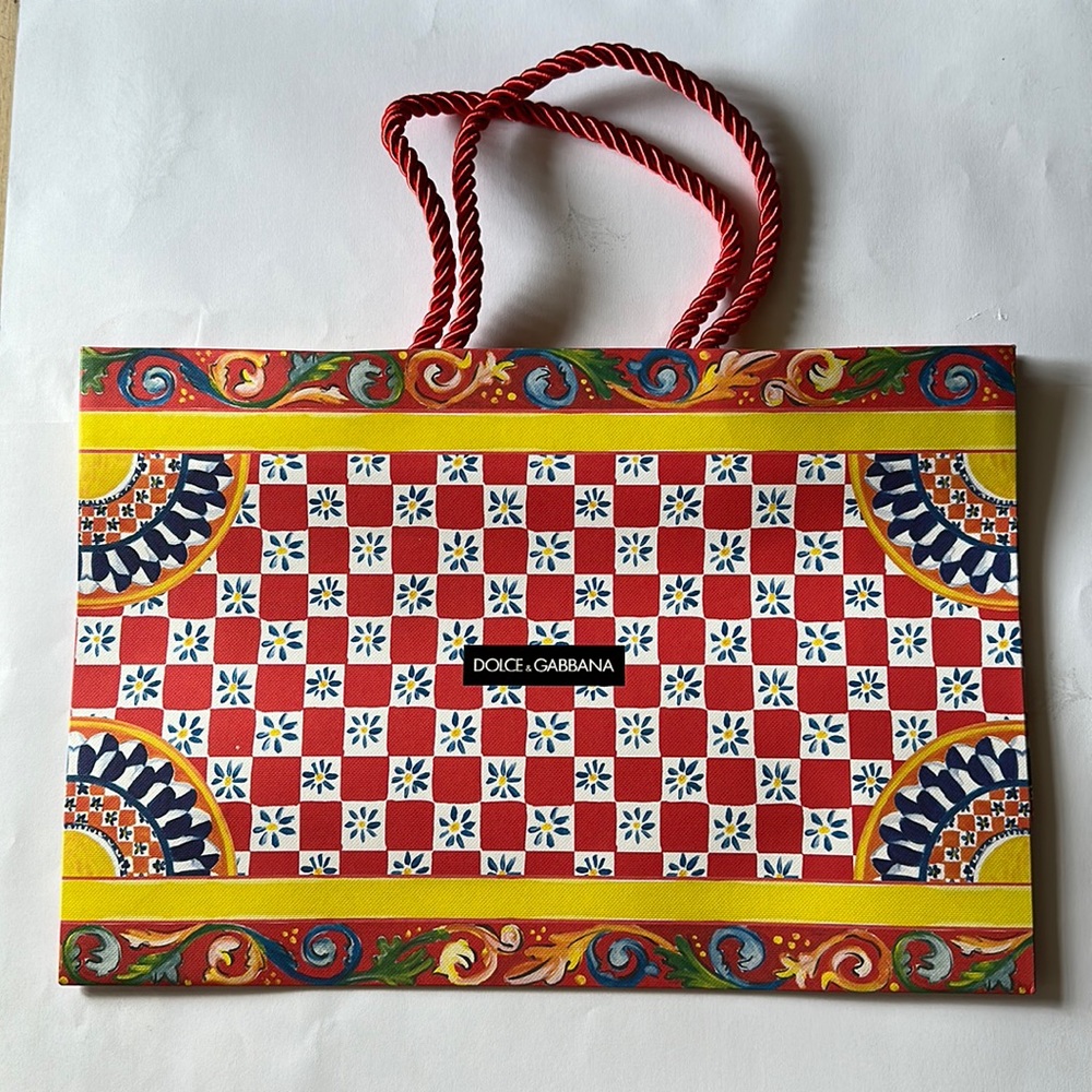 ⬇️FLASH SALE⬇️ Dolce & Gabbana Red Handled Shopping Bag NEVER USED